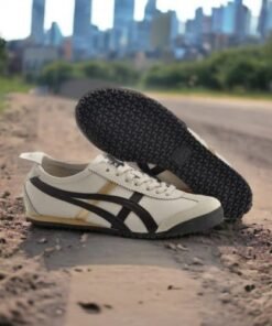 Branded Tiger Sneakers Mexico 66 Beige Brown Gold