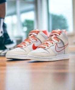 Branded SB Dunk High First Use White Orange
