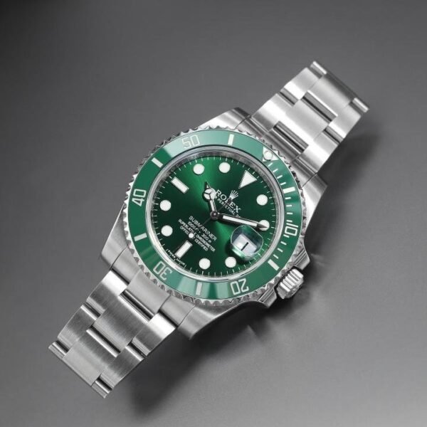 ROLEX SUBRAMINE SILVER CHAIN GREEN DIAL